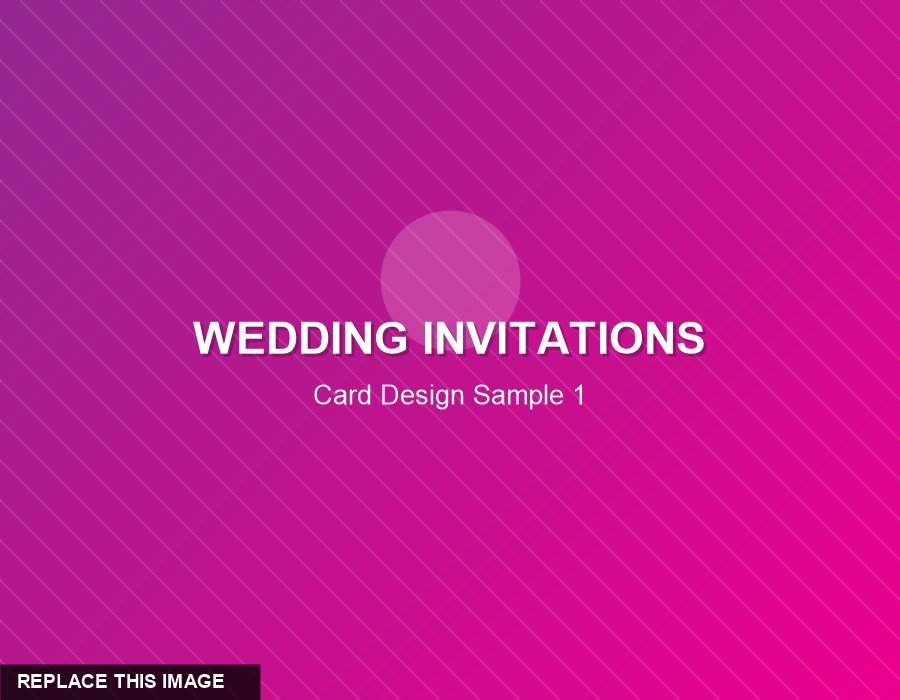 Wedding invitation sample — custom card design