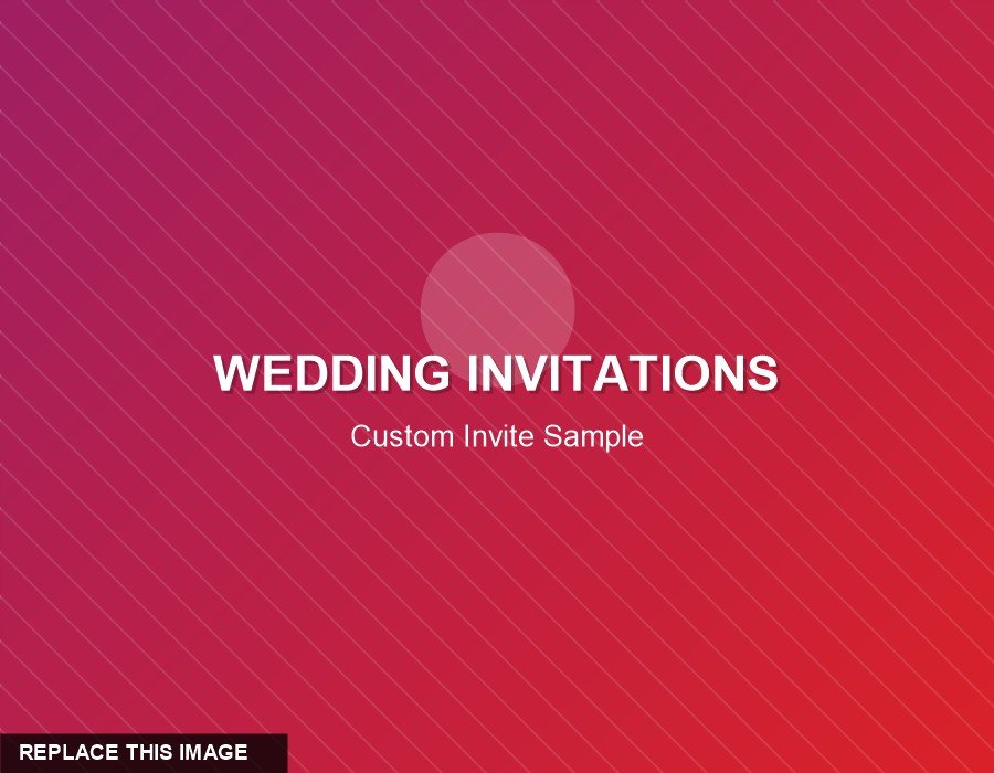 Wedding invitation sample 2 — replace with real project photo