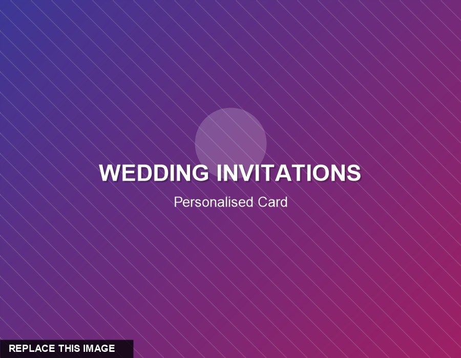 Wedding invitation sample 3 — replace with real project photo